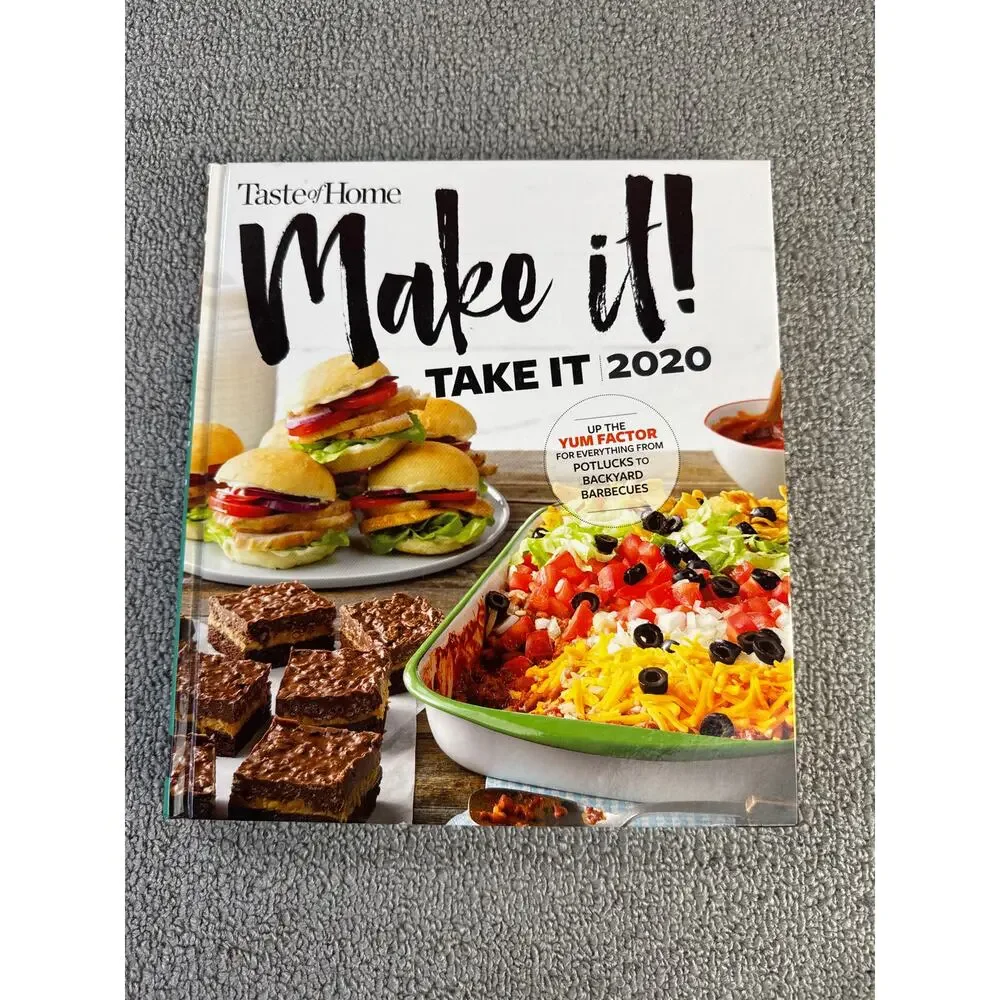 Taste of Home Cookbook Make It! Take It Lot‎ of 2 Potluck, Picnic, BBQ, Holiday